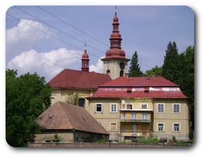 Kopidlno - kostel a fara